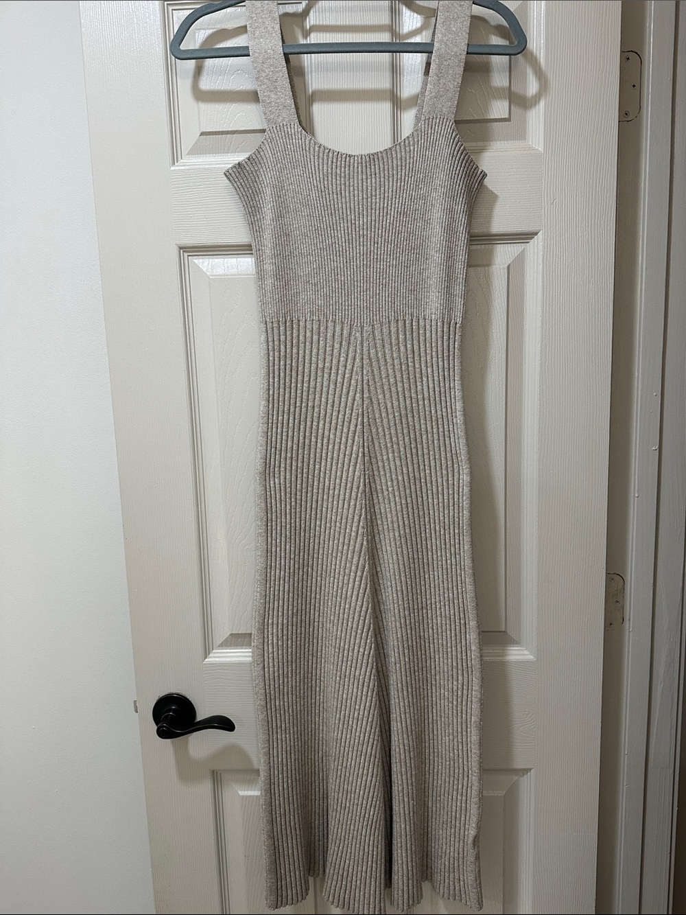 Ribbed Knit Sweater Midi Dress